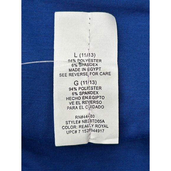 No Boundaries Reversible Tube Top Really Royal Sz Large 11/13 Juniors Floral NWT - Picture 5 of 8